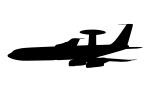 Silhouette of AWACS, shape, logo