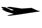 Lockheed F-117A Stealth Fighter Silhouette, shape, logo, MYFV08P02_05M