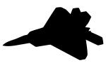 F-22 Silhouette, shape, logo, MYFV08P02_06M