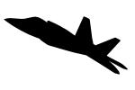 stealth fighter Silhouette, shape, logo, MYFV08P02_07M