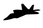Silhouette F-22, shape, logo, MYFV08P02_09M