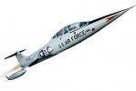 Lockheed F-104B Starfighter, USAF, photo-object, object, cut-out, cutout