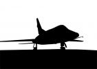 North American F-100 Super Saber silhouette, logo, shape, MYFV09P06_15M
