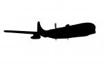 Boeing KC-97L Stratofreighter silhouette, mask
