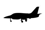 Aero Vodochody L-39 Albatros silhouette, shape, MYFV10P13_04M