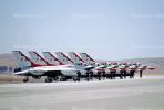 The USAF Thunderbirds, Lockheed F-16 Fighting Falcon, Travis Air Force Base, California, MYFV11P06_10