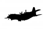 Lockheed C-130 Hercules silhouette, shape