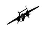P-61 Black Widow silhouette and logo, shape, logo, MYFV11P13_13M