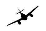 Messerschmitt Me-262 Swallow Silhouette, shape, logo, German Air Force, Luftwaffe