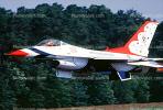 The USAF Thunderbirds, Lockheed F-16 Fighting Falcon fly-by, MYFV11P15_13B