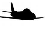 F-86 Sabre silhouette, logo, shape, MYFV12P02_05M