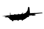 Fairchild C-123K Provider silhouette, logo, shape