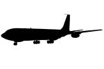 KC-135A, Stratotanker silhouette, logo, shape, MYFV12P07_11M