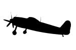 Kawanishi N1K2-J Shiden Kai, Imperial Japanese Army Air Service, WW2, Aircraft silhouette, logo, shape, MYFV12P08_05M