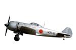 Kawanishi N1K2-J Shiden Kai, Japanese Air Force, N3385G, WW2, Aircraft, photo-object, object, cut-out, cutout, Roundel, MYFV12P08_07F