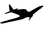 Japanese Air Force, WW2, Aircraft silhouette, logo, shape