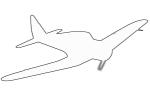 Japanese Air Force, WW2, Aircraft, outline, line drawing, shape