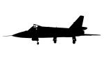Convair F-106 Delta Dart silhouette, 72494, logo, shape, MYFV13P13_01.0760M