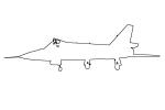 Convair F-106 Delta Dart, 72494, outline, line drawing, shape, MYFV13P13_01.0760O