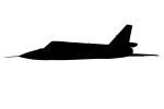 Convair F-106 silhouette, MYFV13P13_01BM.0760