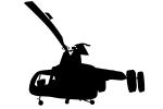 Kaman H-43 Huskie silhouette, logo, shape