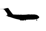 McDonnell Douglas C-17 Globemaster III silhouette, logo, shape, MYFV14P02_14M