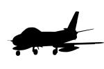F-86 Sabre Silhouette, USAF, logo, shape, MYFV14P08_05BM