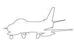 F-86 Sabre, USAF, outline, line drawing, shape, MYFV14P08_05BO