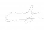 F-86 Sabre, USAF outline, line drawing, shape, MYFV14P08_05O