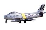 F-86 Sabre, USAF, photo-object, object, cut-out, cutout