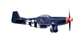 North American P-51D Mustang, photo-object, object, cut-out, cutout, MYFV14P10_14F