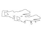 A-10 Thunderbolt, Warthog outline, line drawing, shape, MYFV14P12_01O