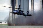 Sikorsky SH-60 Blackhawk, dust, airborne, flight, flying, Moffett Field, MYFV15P01_07B
