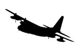 Lockheed MC-130P Combat Shadow silhouette, MYFV15P01_15M