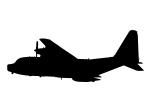 Lockheed MC-130P Combat Shadow silhouette, MYFV15P01_16M