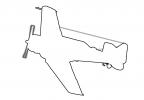 T-6 Texan outline, line drawing, shape, MYFV15P04_13O