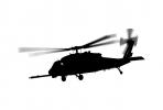 Sikorsky SH-60 Blackhawk Silhouette, logo, shape