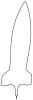 V-2 Rocket outline, line drawing, shape, MYFV15P06_18O