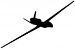 Northrop Grumman RQ-4A Global Hawk Silhouette, logo, UAV, shape