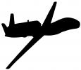 Northrop Grumman RQ-4A Global Hawk Silhouette, logo, UAV, shape, MYFV15P07_03M