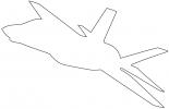 Lockheed Martin F-35 outline, line drawing, shape