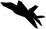 Lockheed Martin F-35 Silhouette, logo, shape, MYFV15P07_06M
