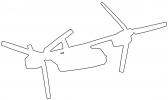 V-22 Osprey, outline, line drawing, shape, MYFV15P07_08O
