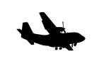 Alenia C-27A Spartan silhouette, MYFV16P01_08M