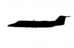 40133, C-21, Learjet 40 Silhouette, shape, logo, MYFV16P06_05M