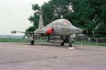 K-4027, Northrop (Canadair) NF-5B (CL-226) Tiger, Military Jet Fighter, Netherlands - Air Force, Arnhem - Deelen (EHDL), June 11, 1983, 1980s