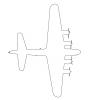 B-17 outline, shape, MYFV19P04_09O