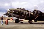 B-17 Flyingfortress, spinning props, propeller