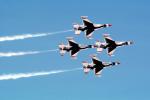 Lockheed F-16 Fighting Falcon, Thunderbirds, Smoke Trails