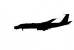 Boeing EC-135E silhouette, MYFV24P09_15M